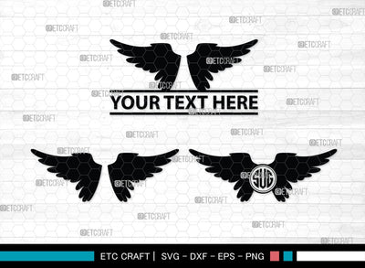 Angel Wings Silhouette, Angel Wings SVG, Angel Svg, Wings Svg, Halo Angel Svg, Angel Wings Bundle, SB00179 SVG ETC Craft 