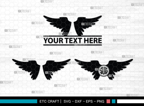 Angel Wings Silhouette, Angel Wings SVG, Angel Svg, Wings Svg, Halo Angel Svg, Angel Wings Bundle, SB00179 SVG ETC Craft 