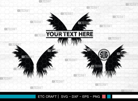 Angel Wings Silhouette, Angel Wings SVG, Angel Svg, Wings Svg, Halo Angel Svg, Angel Wings Bundle, SB00179 SVG ETC Craft 
