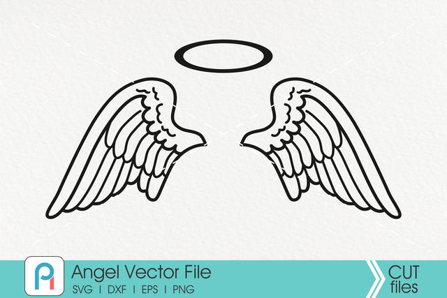 Angel Wings Svg, Angel Svg, Wings Svg, Baby Memorial Svg SVG Pinoyart Kreatib 