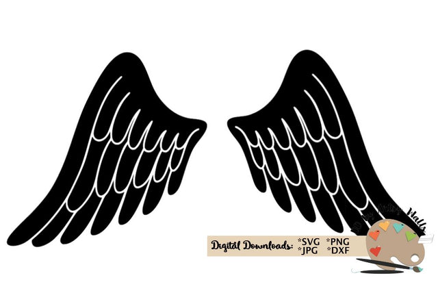 Angel Wings svg, In Loving Memory diy decal, Memorial decal svg dxf cut file SVG The Artsy Spot 