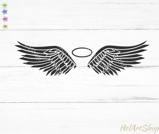 Angel Wings Svg SVG _HelArtShop_ 