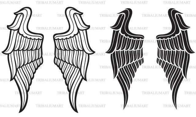 Angel wings SVG TribaliumArtSF 