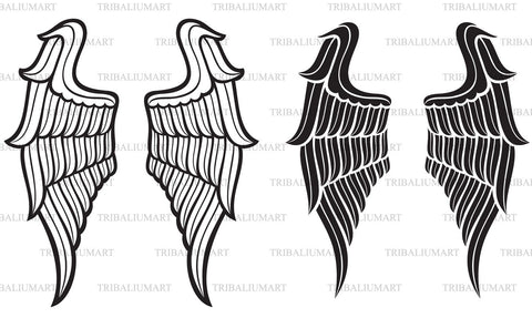 Angel wings SVG TribaliumArtSF 