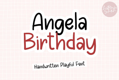 Angela Birthday Font Afandi Studio 