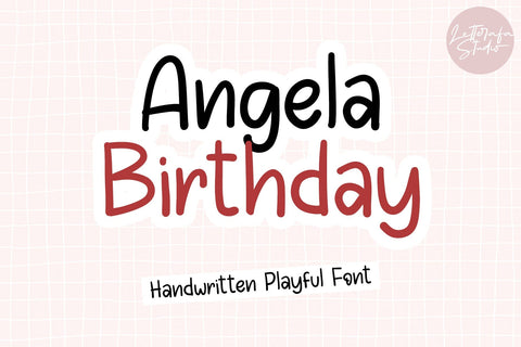 Angela Birthday Font Afandi Studio 