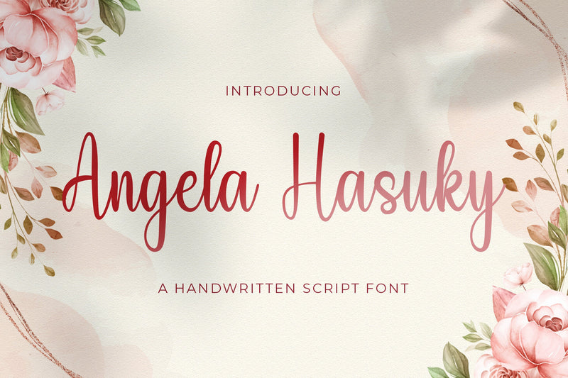 Angela Hasuky - Handwritten Font Font StringLabs 