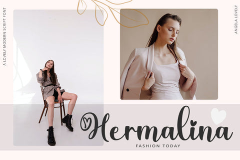 Angela Lovely Script Font muhammadzeky 