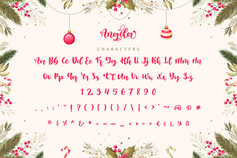 Angela - Modern Script Font Font Alpaprana Studio 