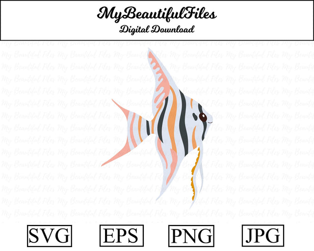 Angelfish - Animal SVG MyBeautifulFiles 