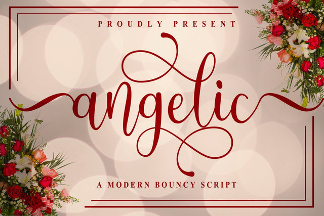 Angelic Font love script 