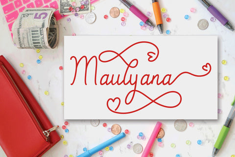 Angelica Script Font mahyud creatif 