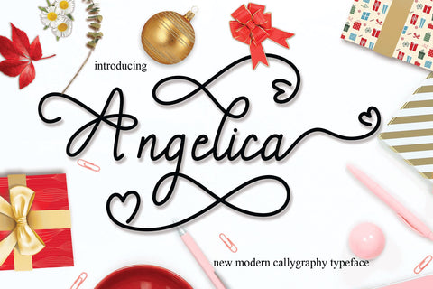 Angelica Script Font mahyud creatif 