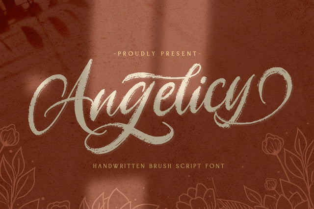 Angelicy - Textured Brush Font Font StringLabs 