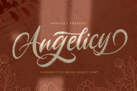 Angelicy - Textured Brush Font Font StringLabs 