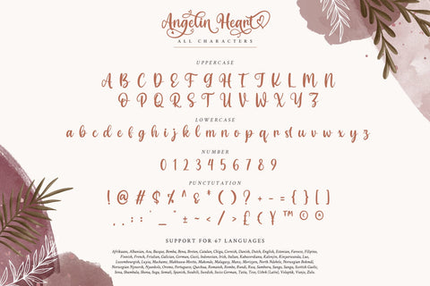 Angelin Heart Font yumnatype 