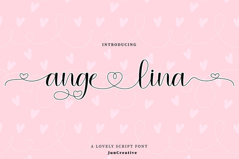 Angelina Lovely Font Jun Creative 