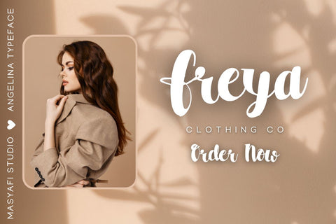 Angelina - Modern Handwritten Font Font Masyafi Studio 
