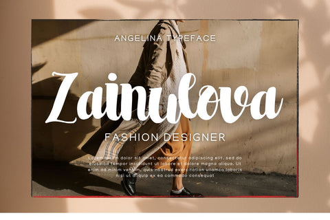 Angelina - Modern Handwritten Font Font Masyafi Studio 