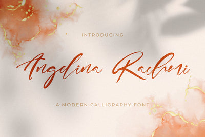 Angelina Rachmi - Calligraphy Font Font StringLabs 
