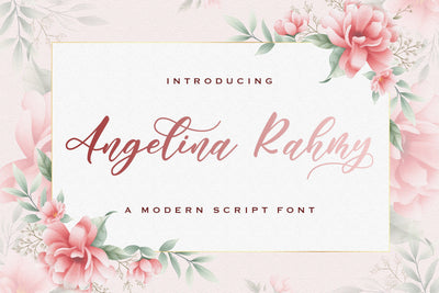 Angelina Rahmy - Modern Script Font Font StringLabs 
