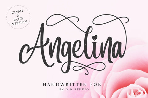 Angelina Script Font Din Studio 
