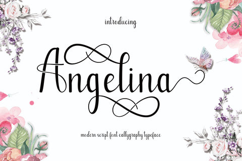 Angelina Script Font mahyud creatif 