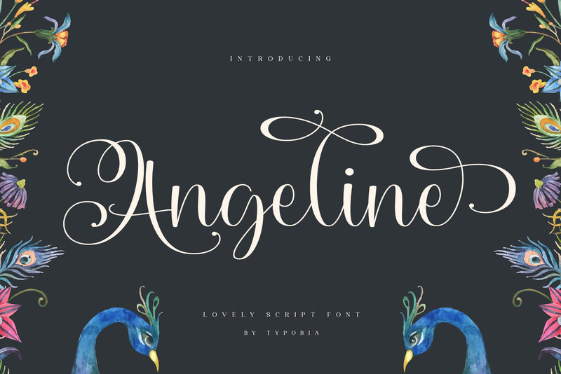 Angeline - Lovely Script Font Font Typobia 