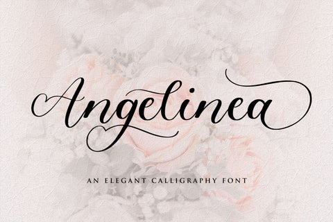 Angelinea Elegant Calligraphy Font Font Balpirick 