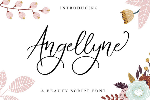 Angellyne Script Font Haksen 