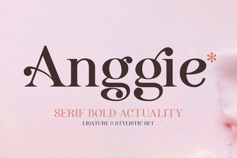 Anggie Display Font gatype 