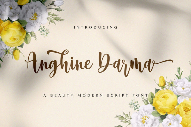 Anghine Darma - Modern Script Font Font StringLabs 