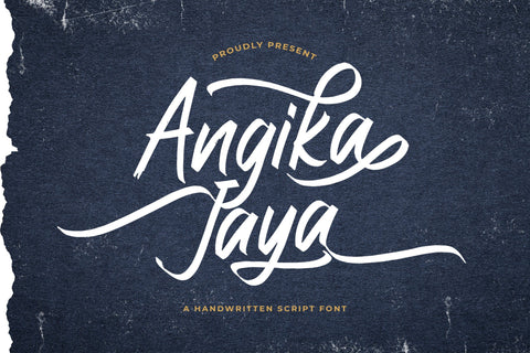 Angika Jaya - Handwritten Font Font StringLabs 