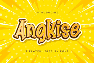 Angkise - Playful Display Font Font StringLabs 