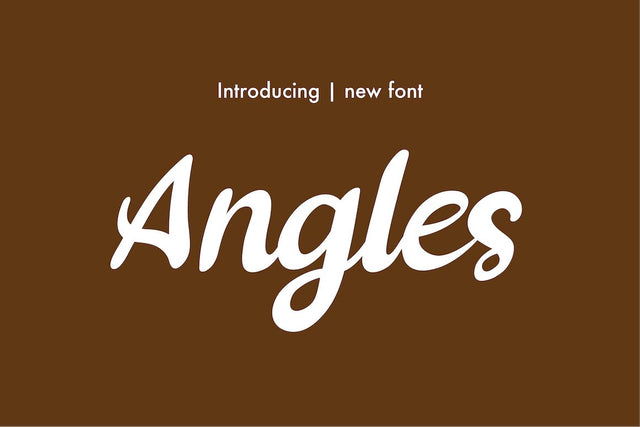 Angles Font twinletter 