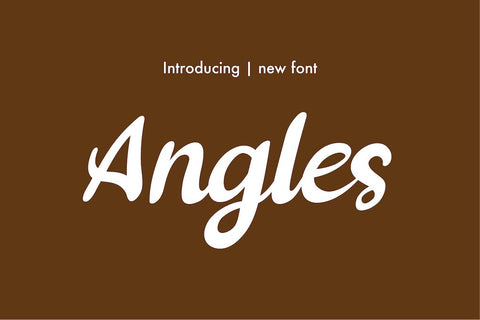 Angles Font twinletter 