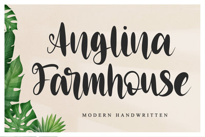 Anglina Farmhouse Font Letterara 