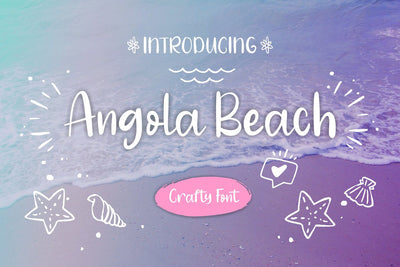 Angola Beach Font Mozarella 