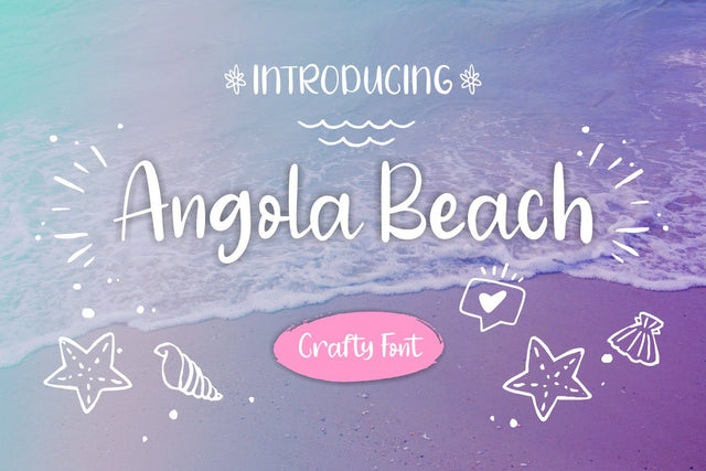 Angola Beach Font Mozarella 