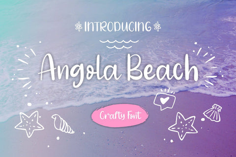 Angola Beach Font Mozarella 