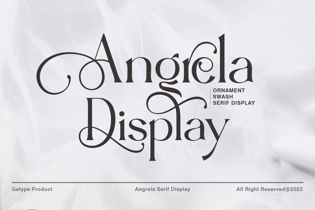 Angrela Display Font gatype 