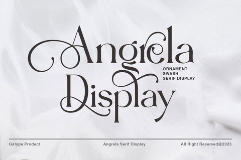 Angrela Display Font gatype 