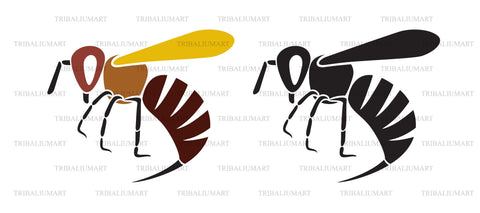 Angry bee SVG TribaliumArtSF 