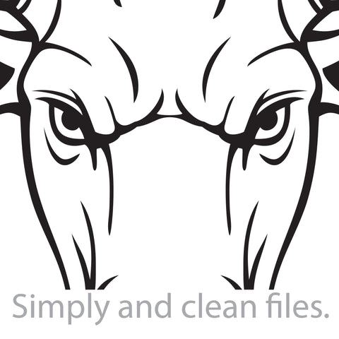 Angry Bull Head SVG TribaliumArtSF 