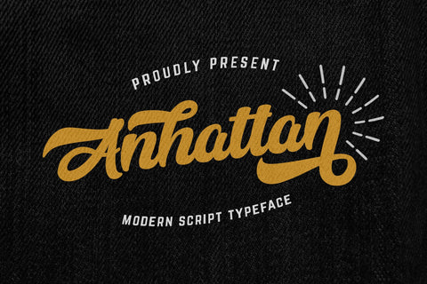 Anhattan - Retro Bold Script Font Font StringLabs 