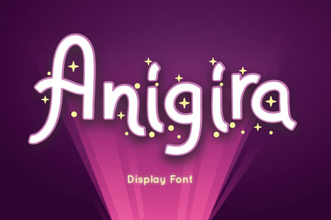 Anigira - Display Font Font Attype studio 