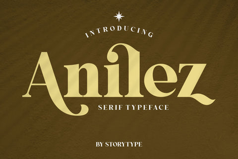 Anilez Typeface Font Storytype Studio 