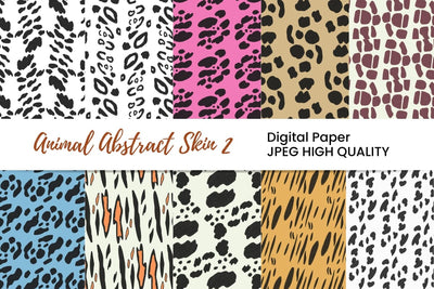 Animal Abstract Skin Digital Paper Bundle Digital Pattern Masyafi Studio 