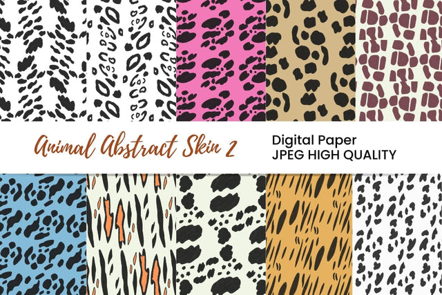 Animal Abstract Skin Digital Paper Bundle Digital Pattern Masyafi Studio 