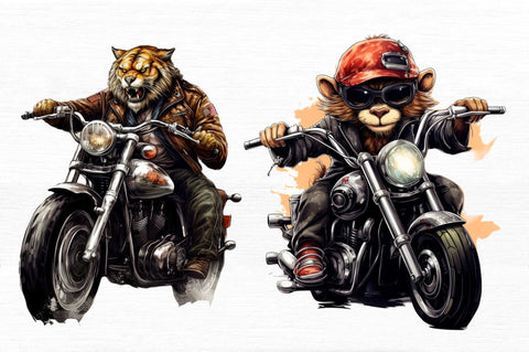 Animal Biker Clipart Sublimation Regulrcrative 